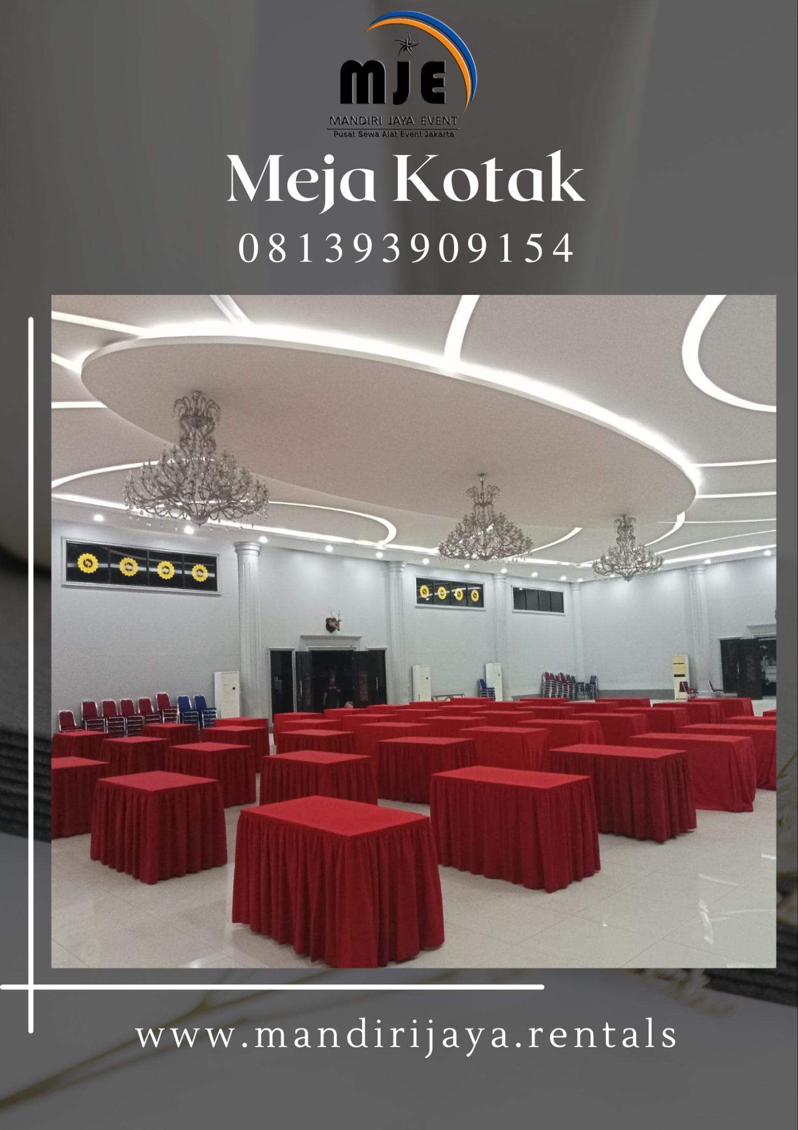 Pusat Sewa Meja Kotak Kebayoran Baru Jakarta Selatan