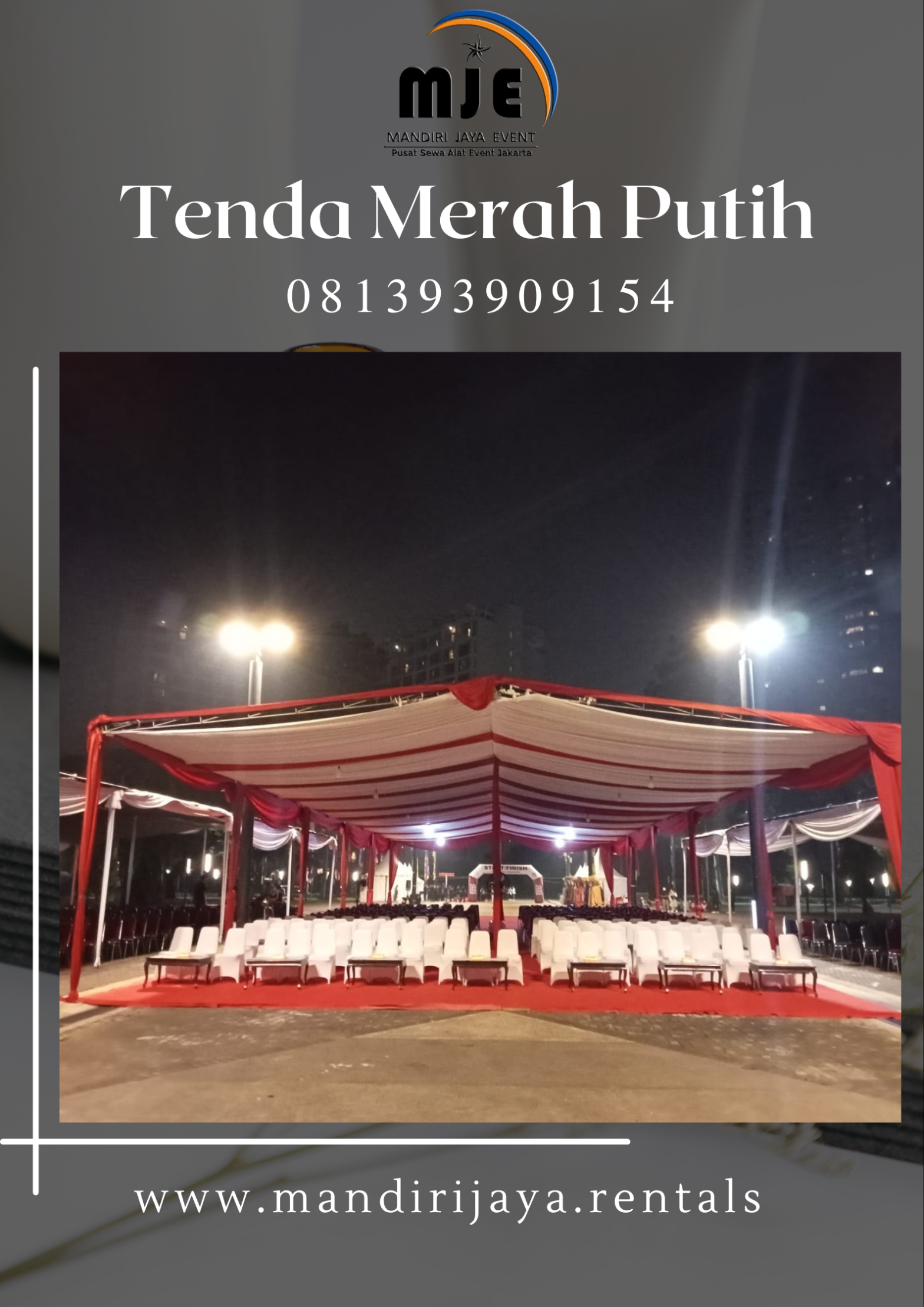 Sewa Tenda Untuk HUT RI Gondangdia Menteng Jakarta Pusat