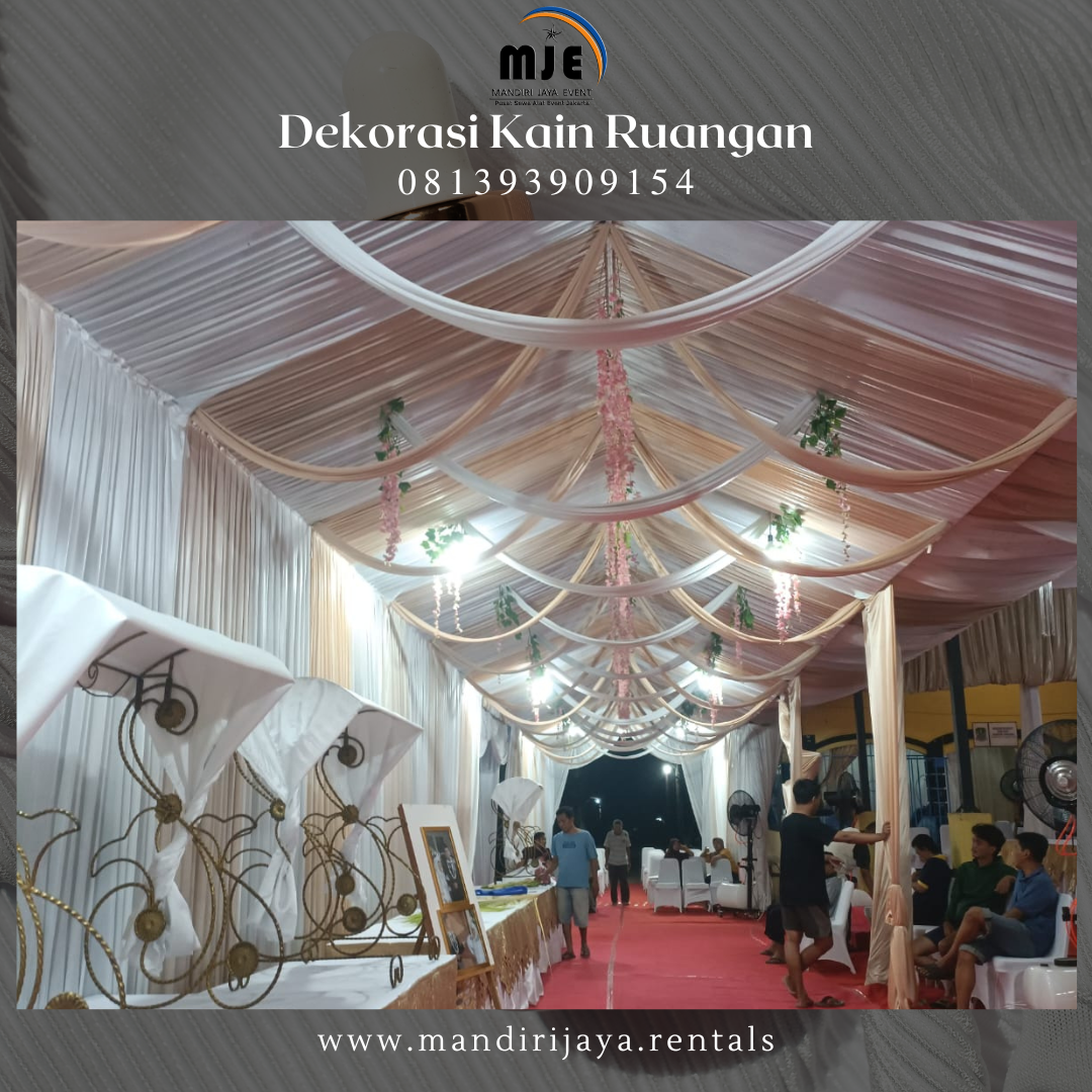 Jasa Dekorasi Kain Ruangan Pesta Jakarta