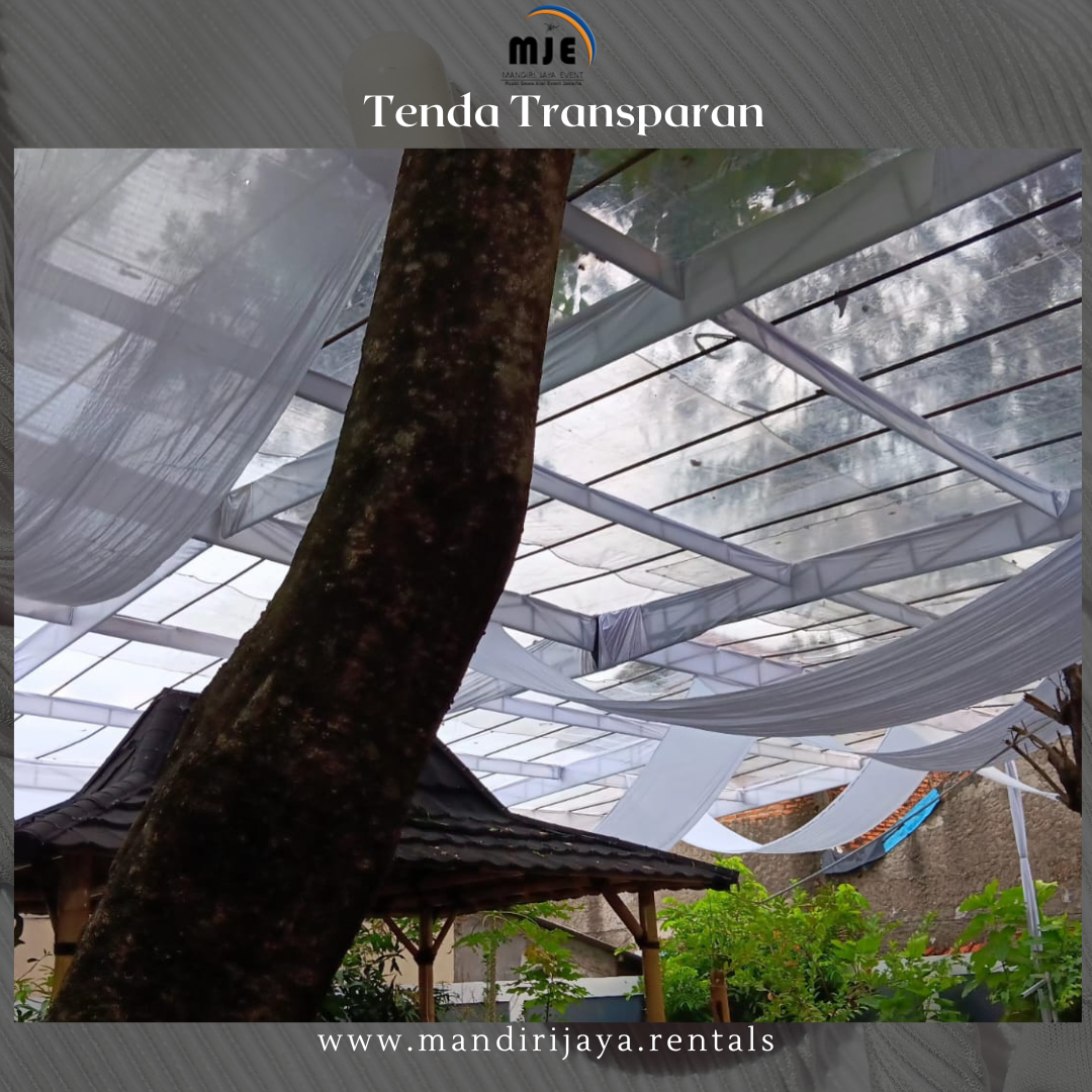 Sewa Tenda Transparan Dekorasi Juntai Cikarang